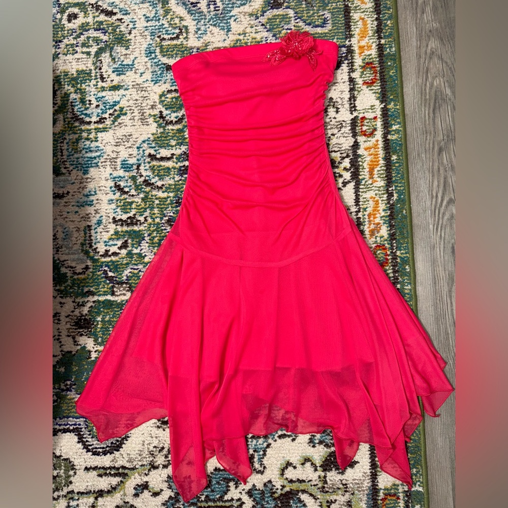 Vintage Y2K Jodi Kristopher Women’s Small Pink Strapless Dress